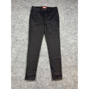 Butt I Love You Wax Jeans Womens 11/30 Black Denim Cotton Stretch Skinny Leg